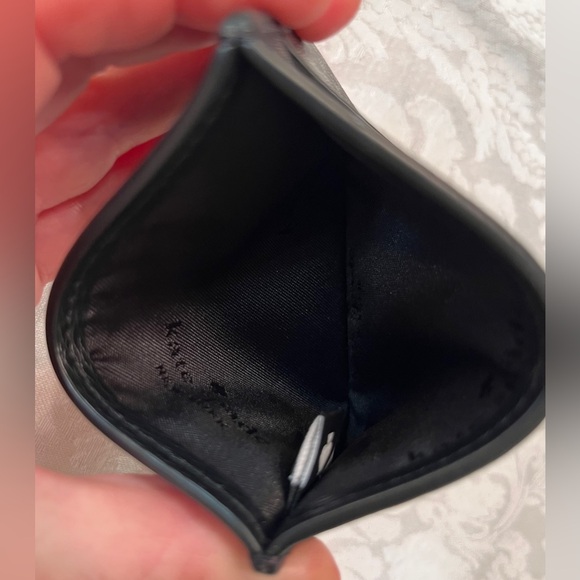 Kate Spade Big Apple Pretzel Small Slim Card Holder in black patent leather NWT - Picture 5 of 8